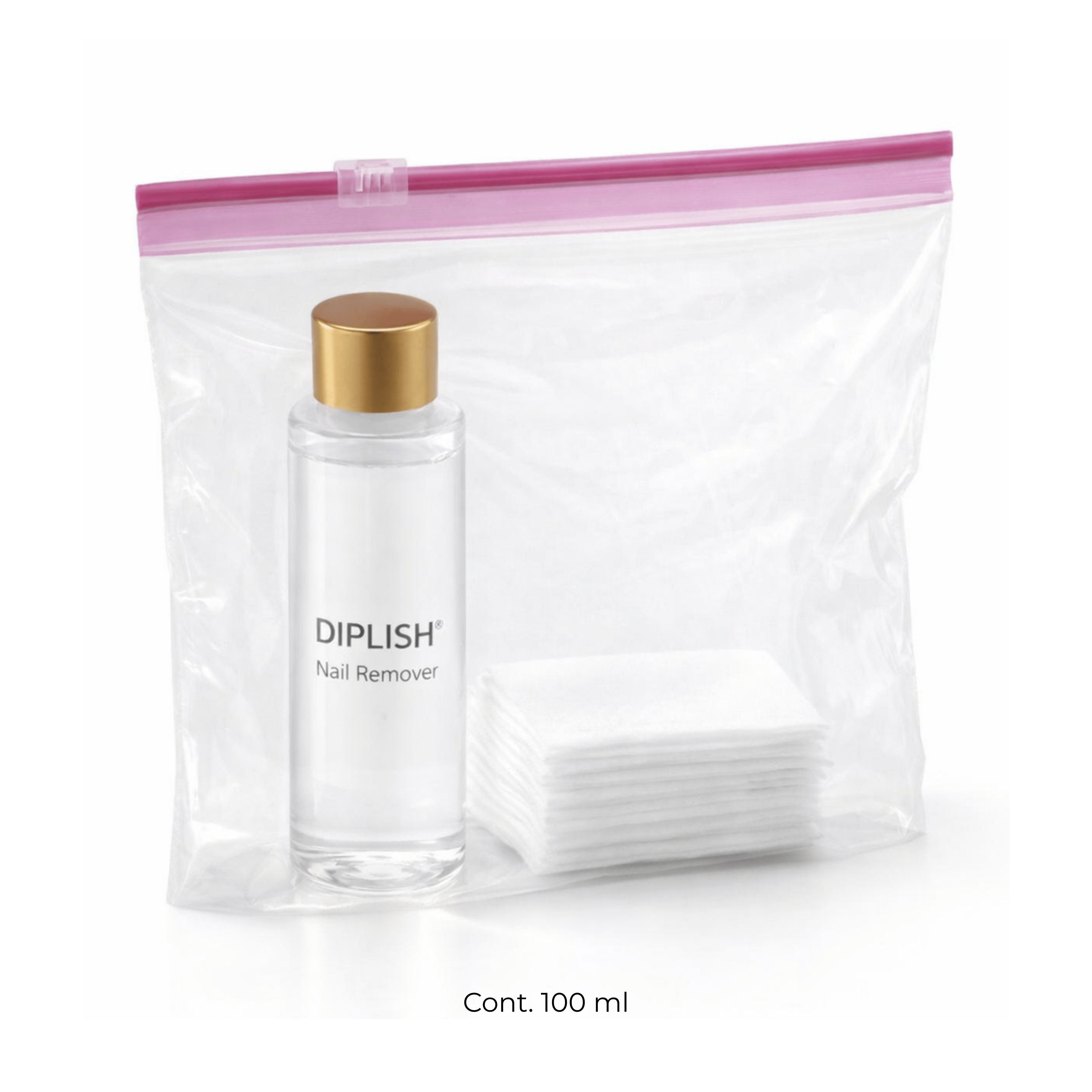 Acetona 100% pura con aceites hidratantes con bolsas y pads